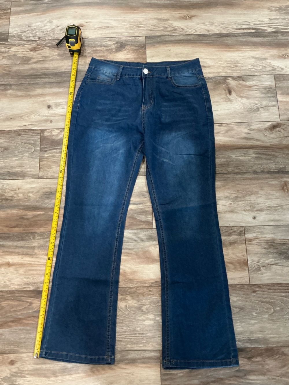 Women’s Dark Blue Bootcut Jeans - Classic Stretch Fit